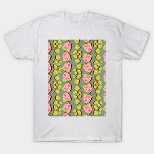 Raspberry Boom Seamless Surface Pattern Design T-Shirt